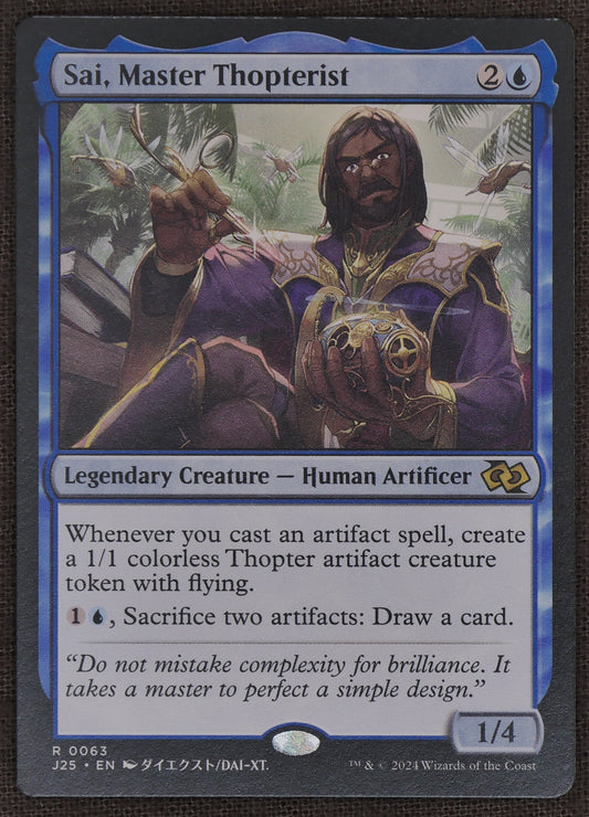 Sai, Master Thopterist J25 #063 Rare from Jumpstart 2025.