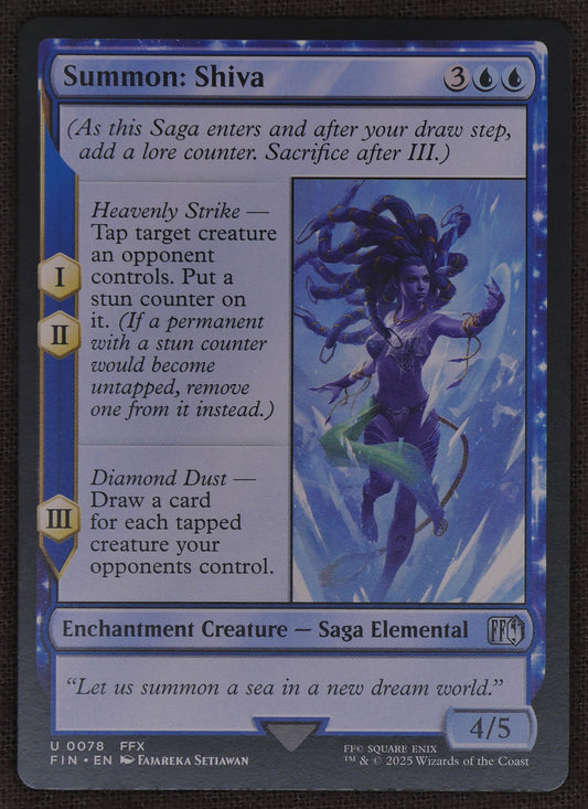 Summon: Shiva FIN #78 Regular from Final Fantasy.