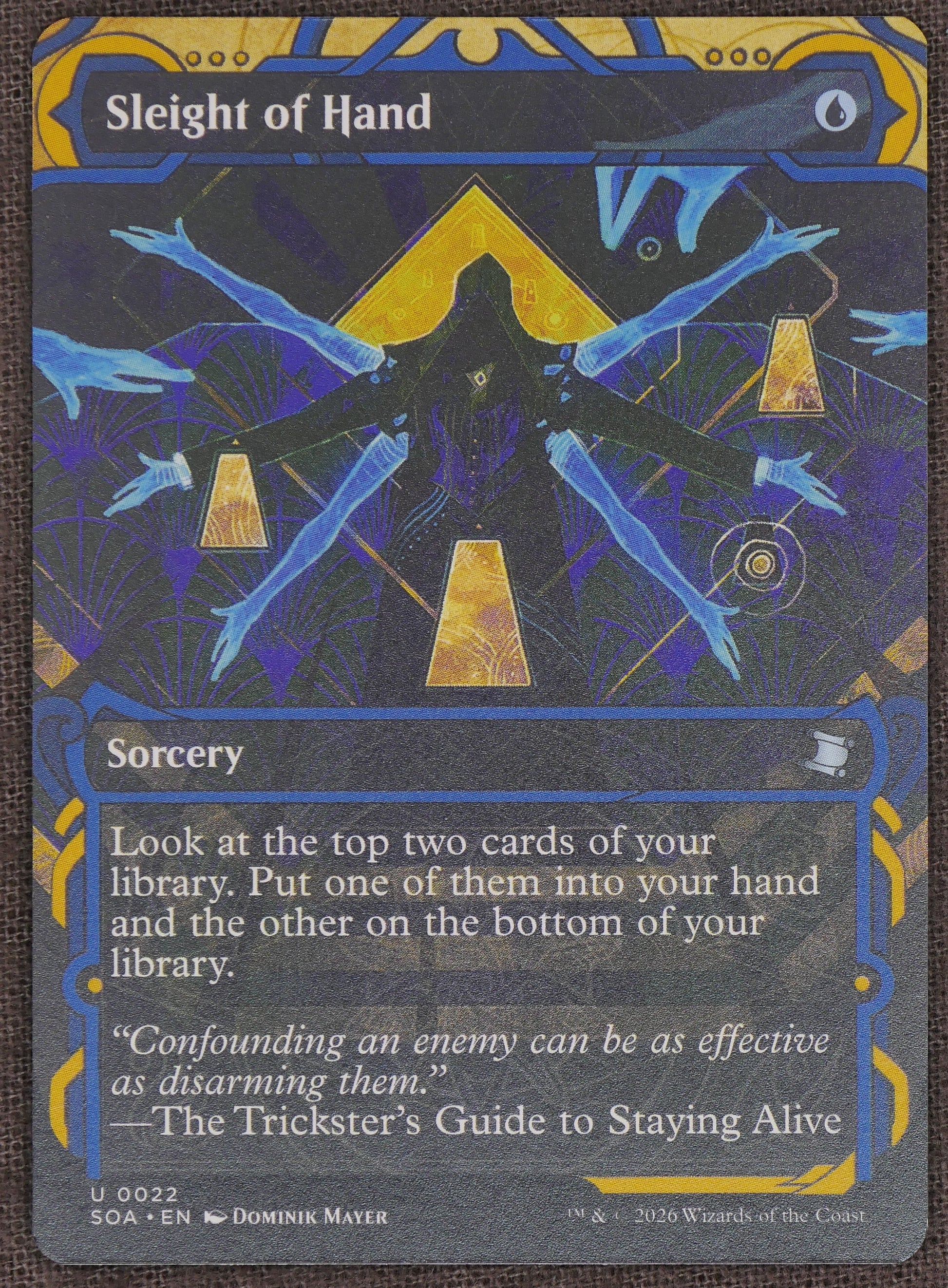 Sleight of Hand SOA #022 Uncommon from Strixhaven: School of Archmages.