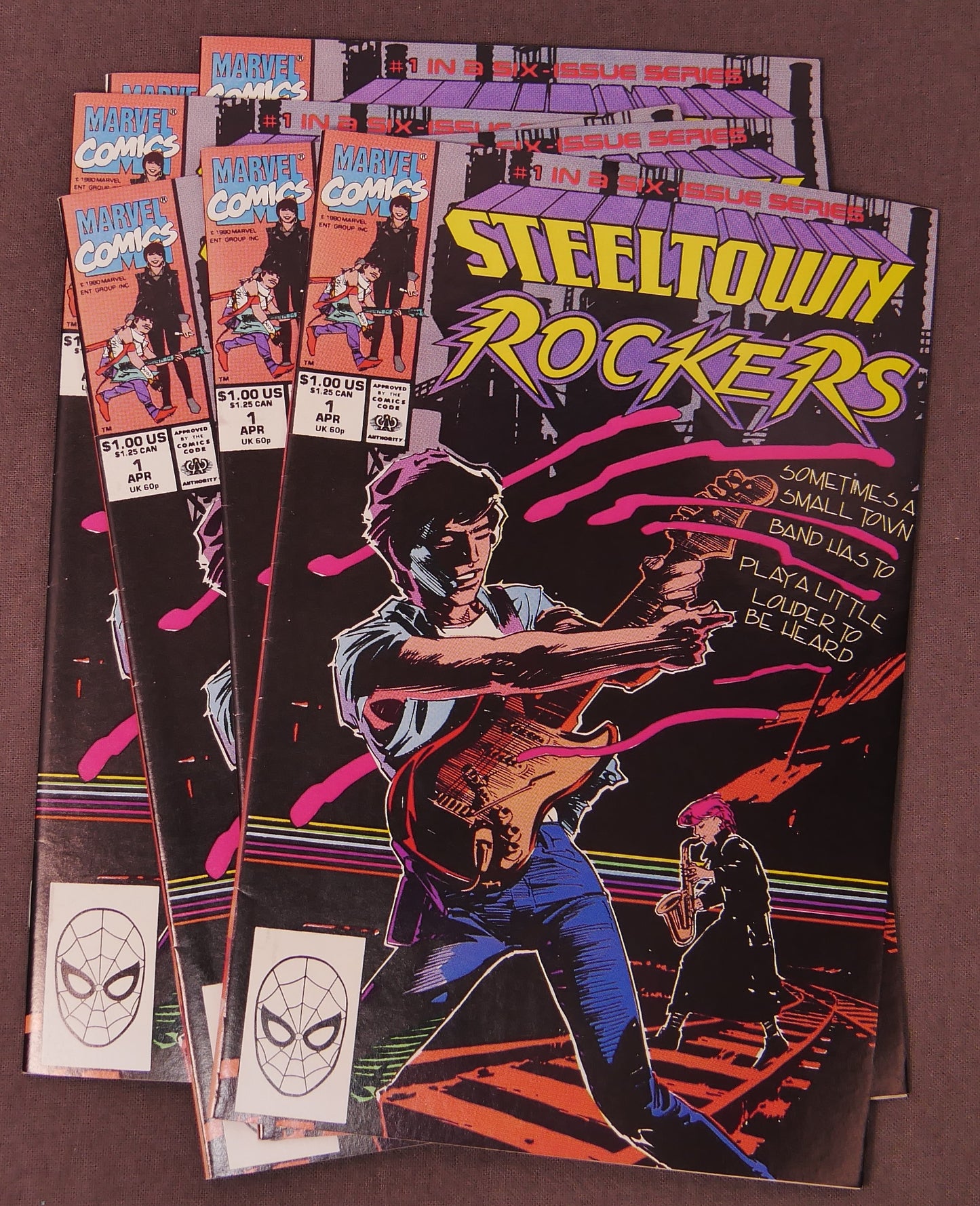 Steeltown Rockers #1 x6 First Issue Marvel 1989 Comic Lot