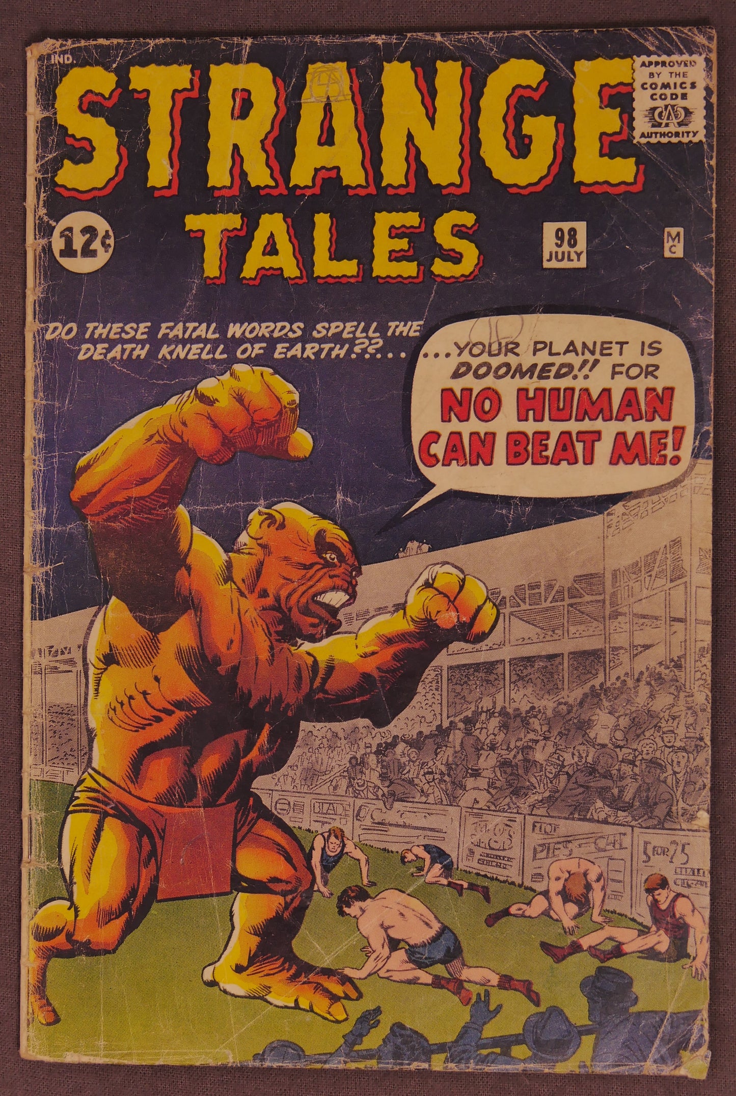 Strange Tales Marvel 4 Comic Lot #98 #109 #117 #134 Silver Age