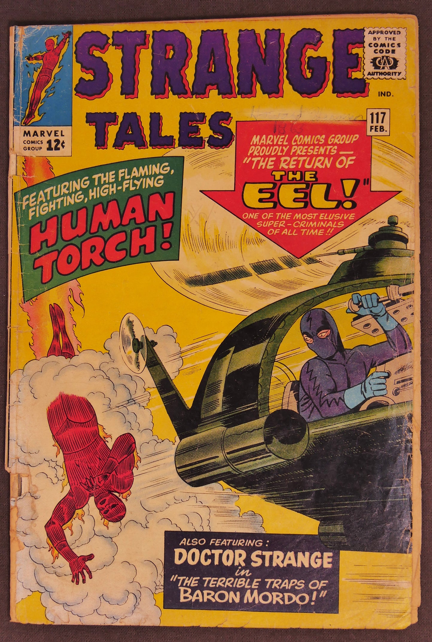 Strange Tales Marvel 4 Comic Lot #98 #109 #117 #134 Silver Age
