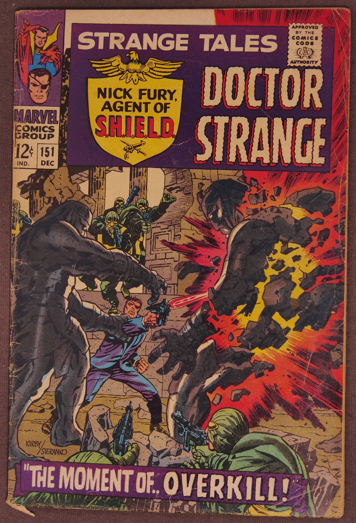 Strange Tales #151 #137 Nick Fury Doctor Strange Marvel Silver Age Comic Lot