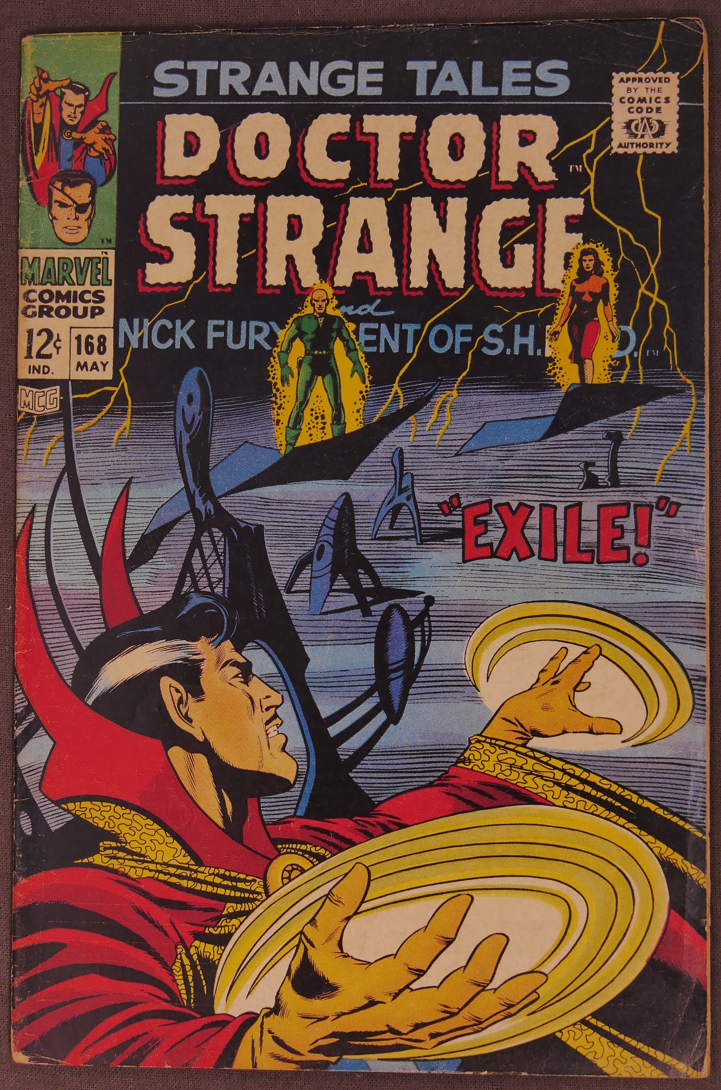 Strange Tales #164 #168 Doctor Strange Silver Age Marvel Comic Lot 1968