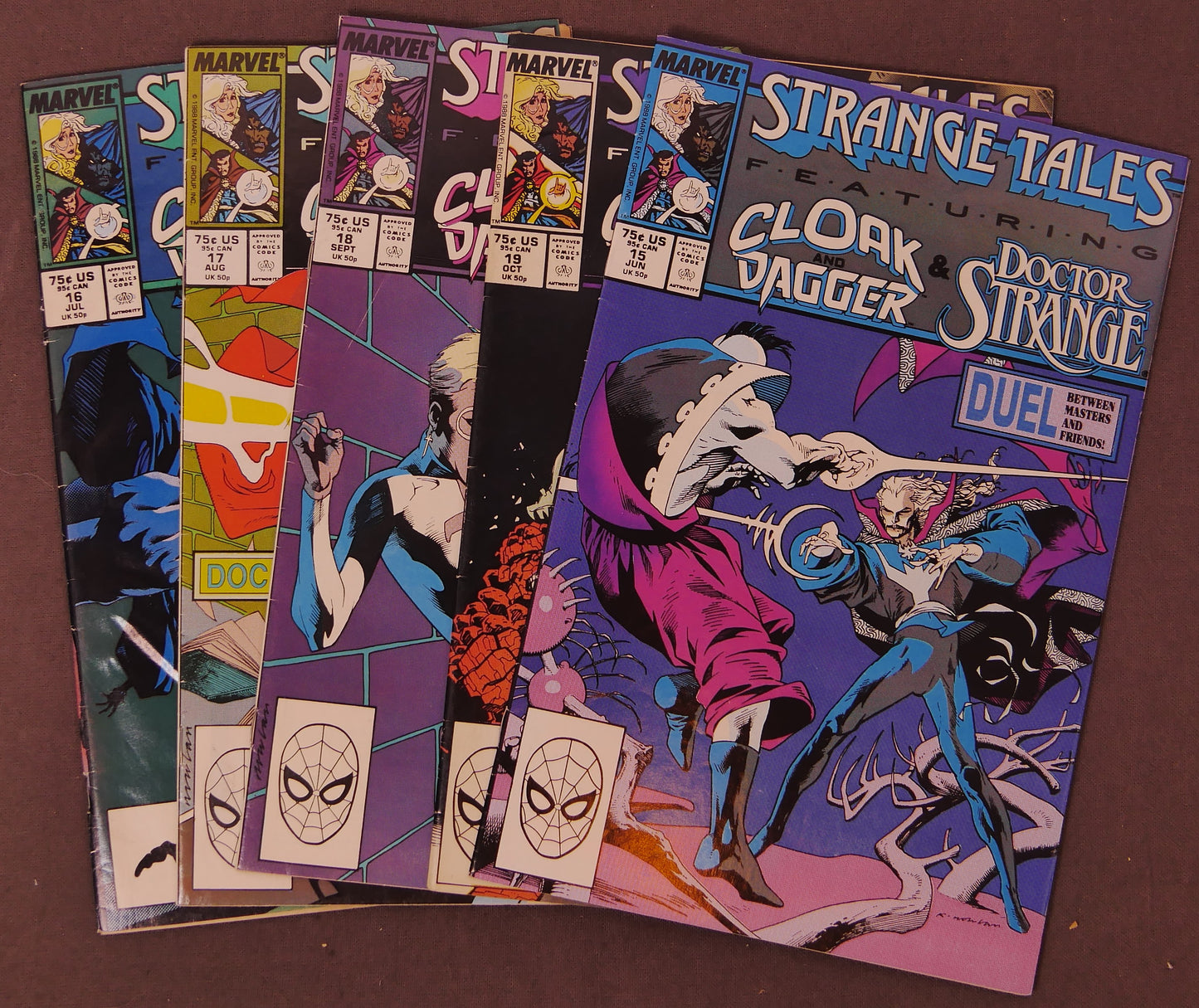 Strange Tales #15-19 Cloak & Dagger Run Marvel 1988 Comic Lot