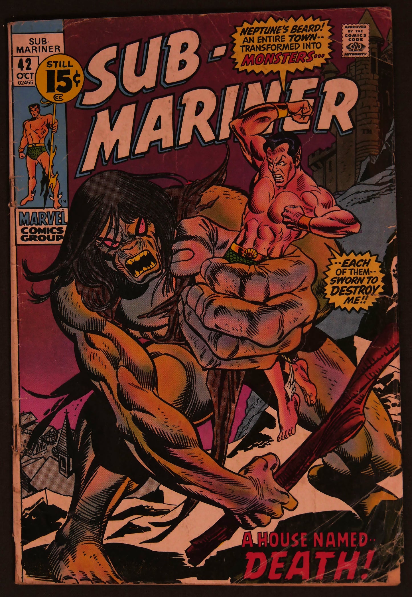 Sub-Mariner Bronze Age Marvel Comic Lot #42 #45 #51 #61 1971-73