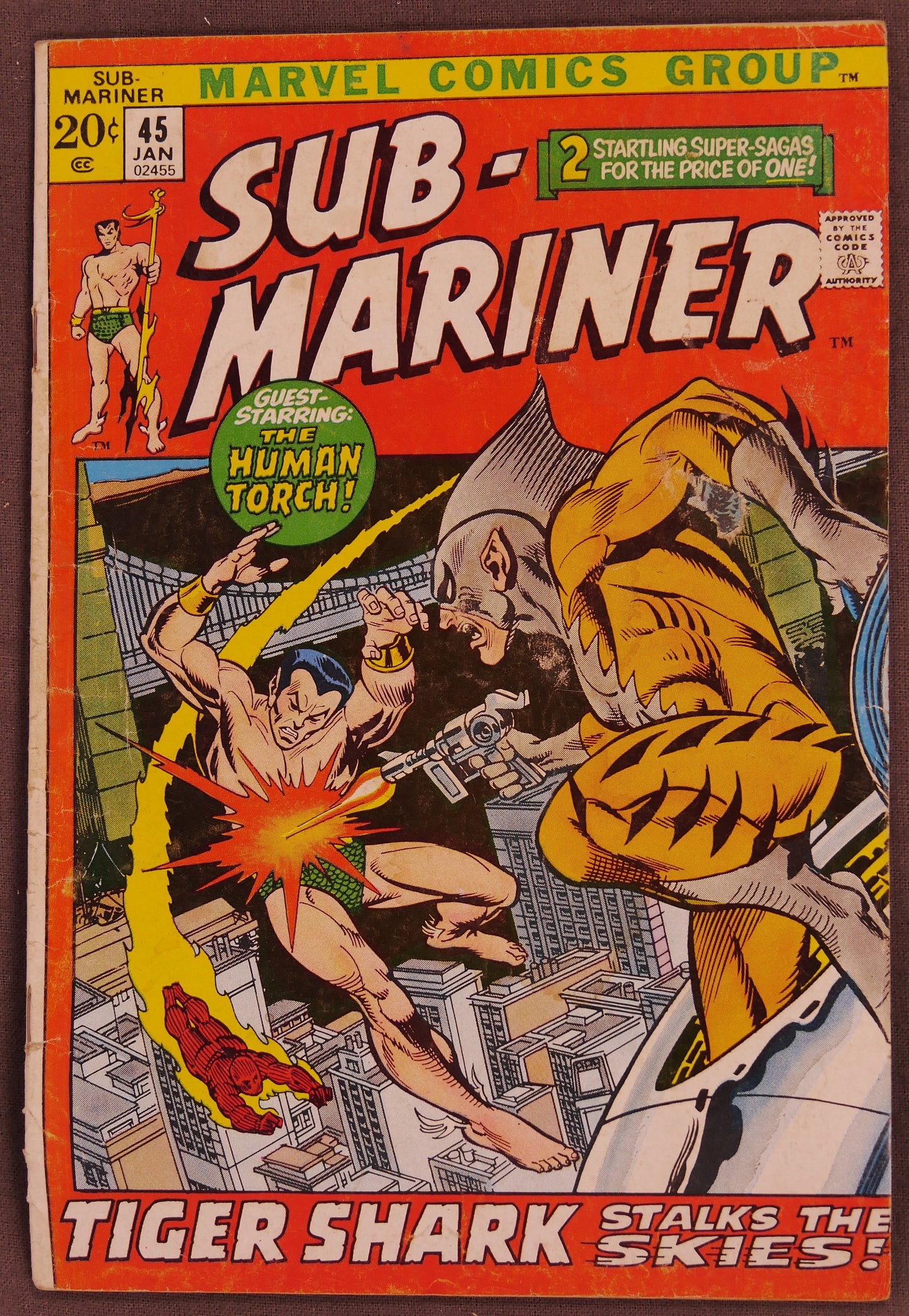 Sub-Mariner Bronze Age Marvel Comic Lot #42 #45 #51 #61 1971-73