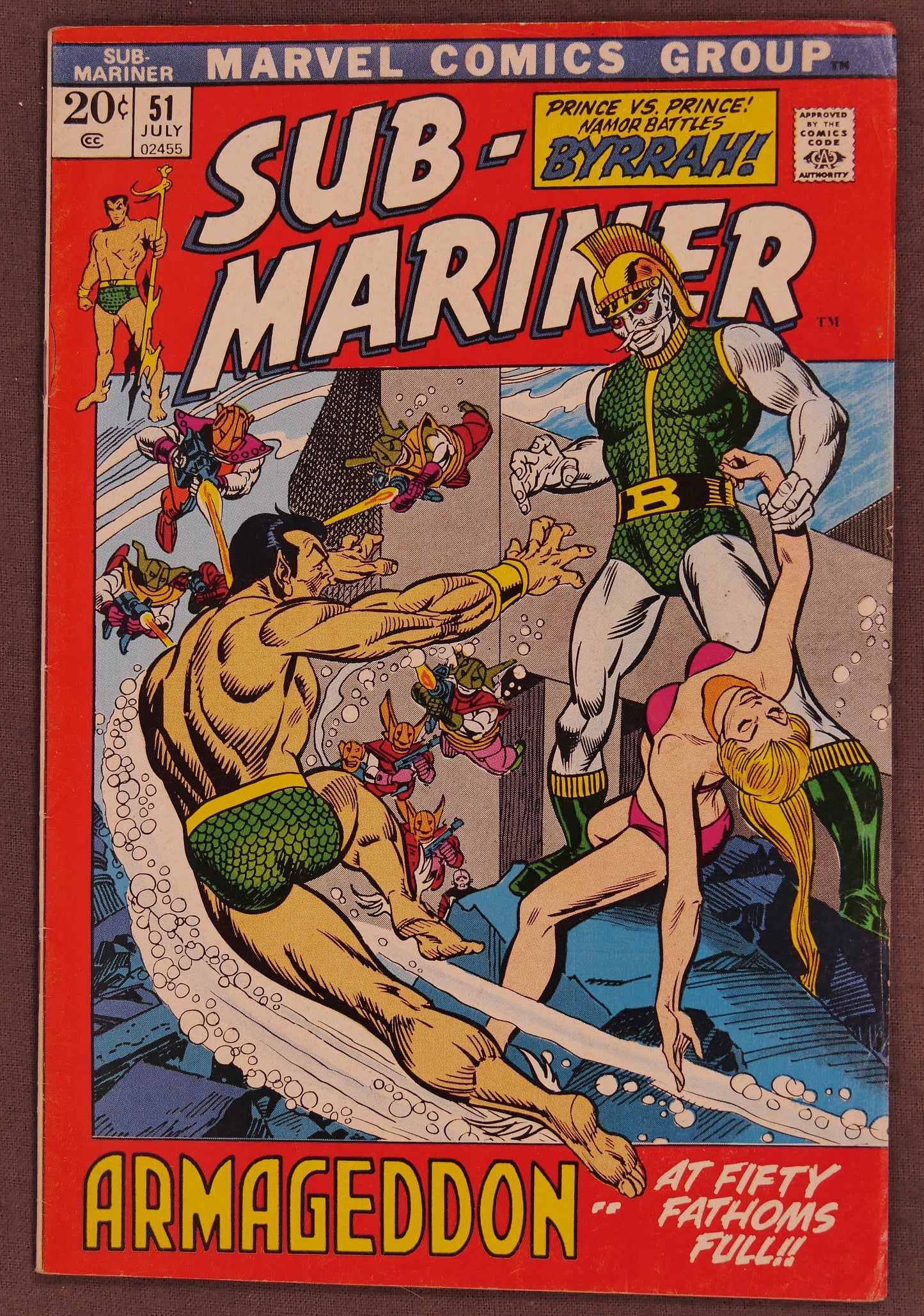 Sub-Mariner Bronze Age Marvel Comic Lot #42 #45 #51 #61 1971-73