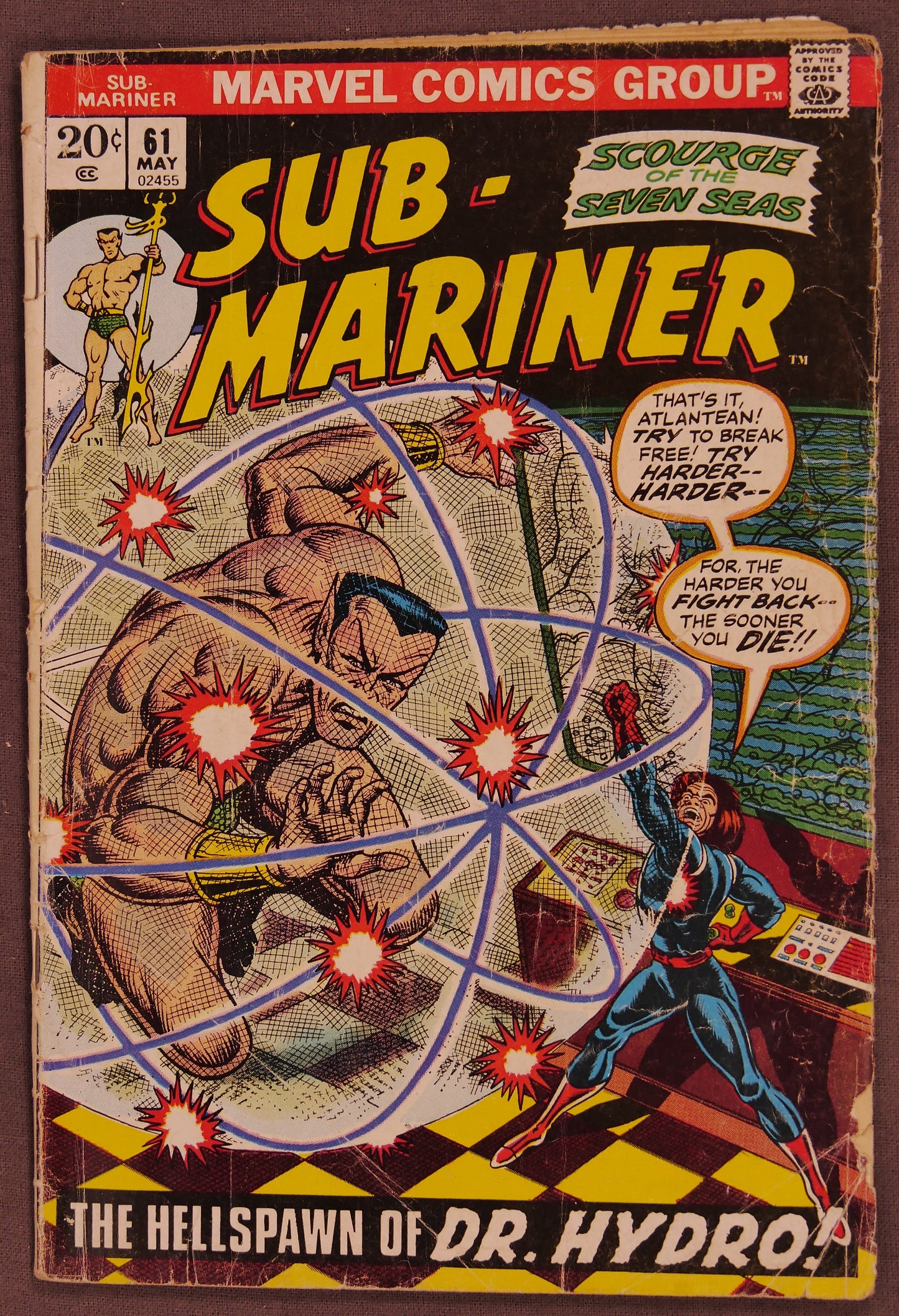 Sub-Mariner Bronze Age Marvel Comic Lot #42 #45 #51 #61 1971-73