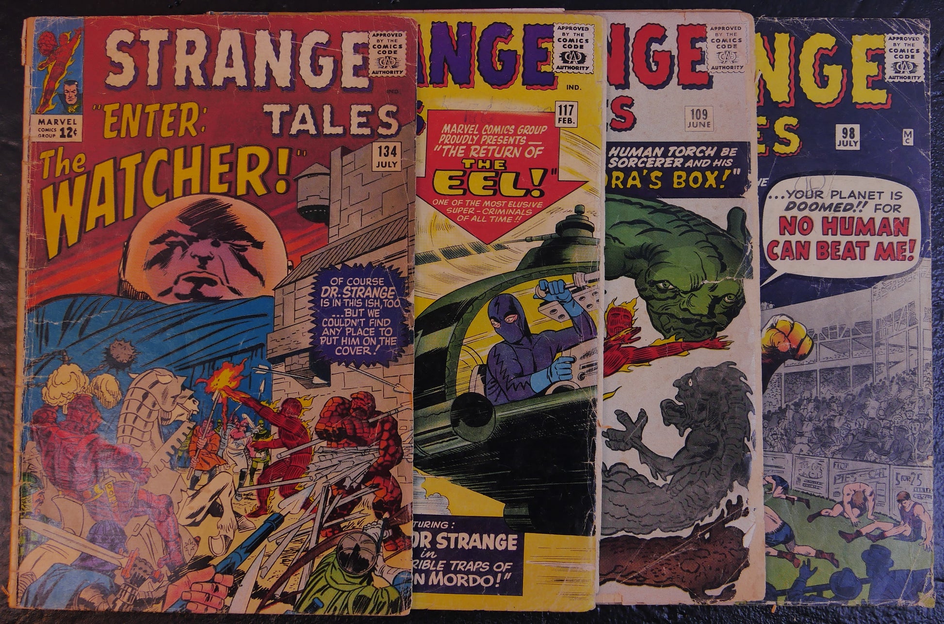 Strange Tales Marvel 4 comic lot issues 98 109 117 134 DM Vault Co