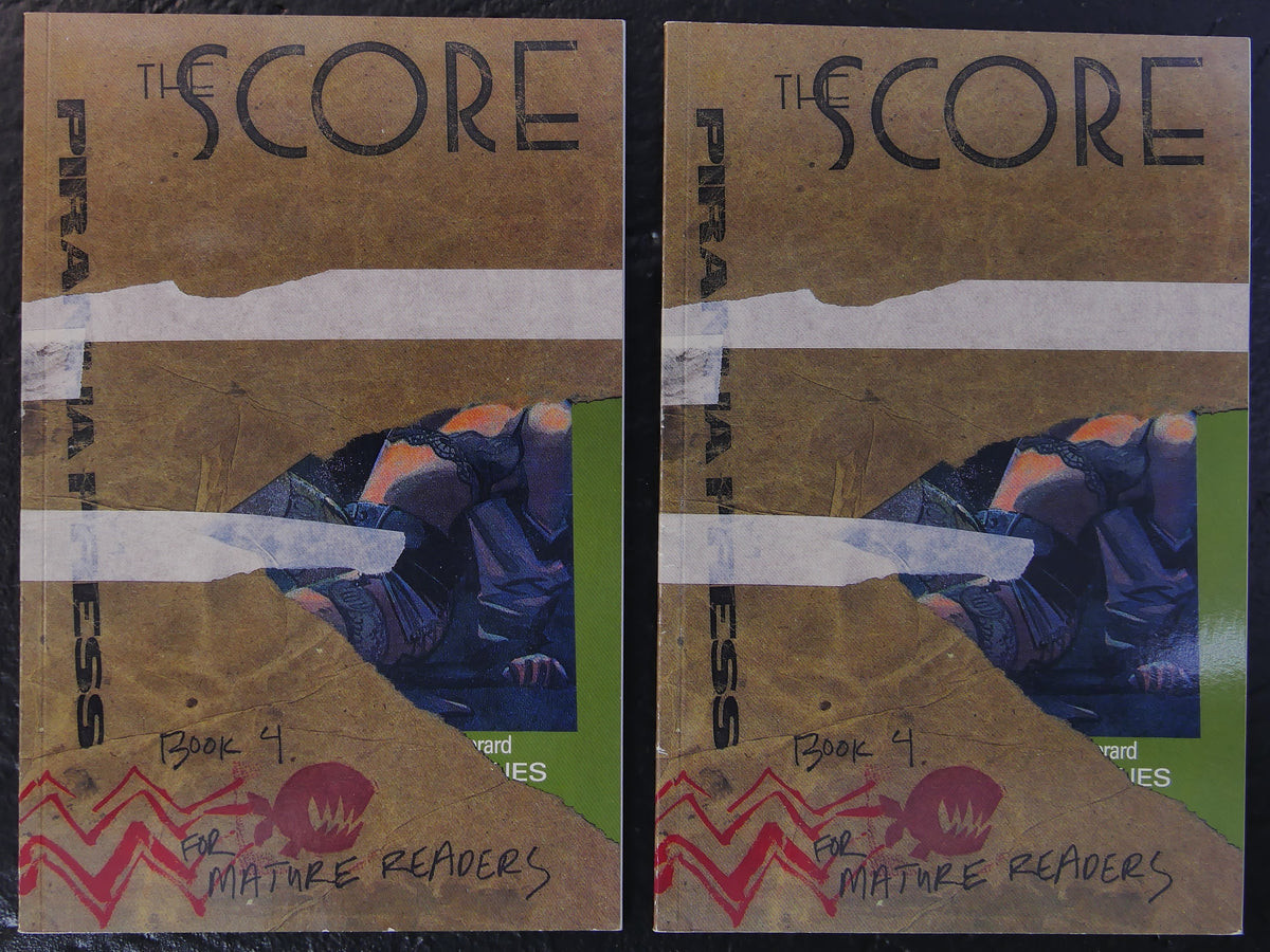 The Score #4 two comic book lot Piranha Press DC Comics 1989 mature readers series