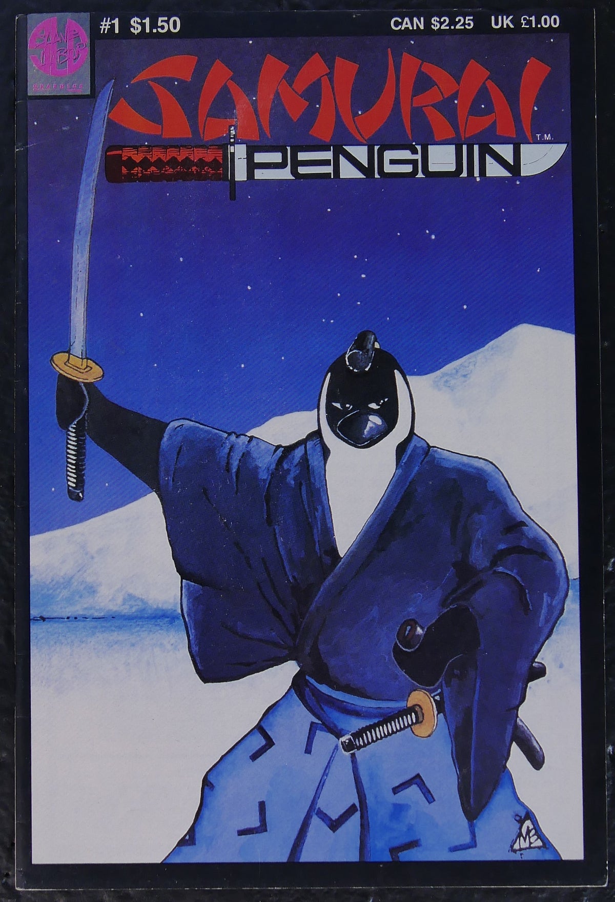 Samurai Penguin #1 (1986) Slave Labor Graphics comic book cover