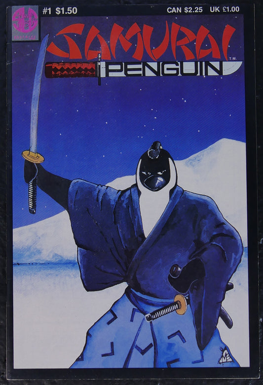 Samurai Penguin #1 (1986) Slave Labor Graphics comic book cover