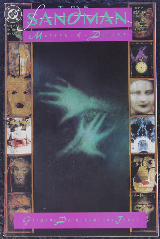 The Sandman #6 (1989) DC Comics comic book cover featuring Dream