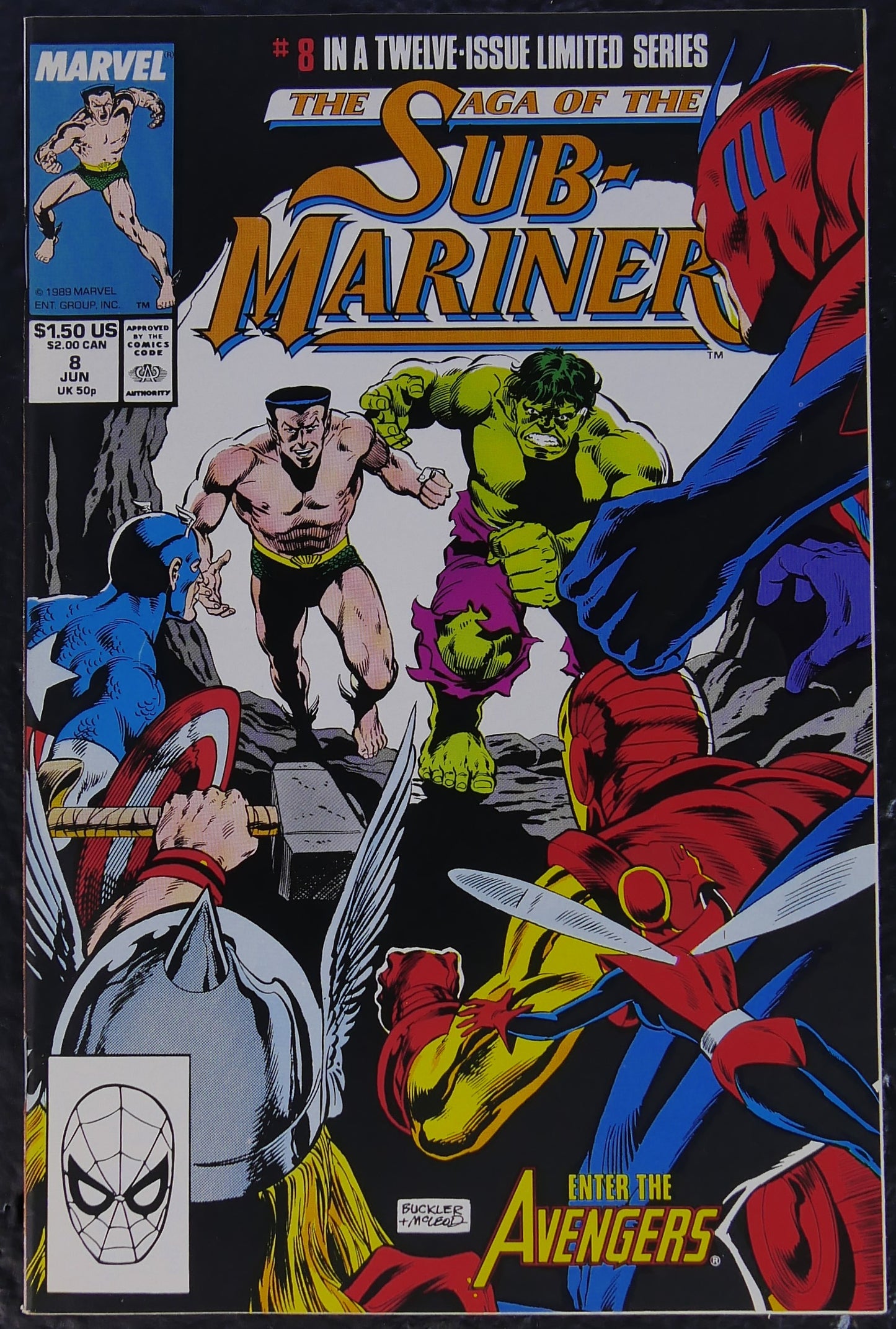 Saga of the Sub-Mariner #4 #6 #8 Comic Lot Marvel 1989 Avengers Human Torch