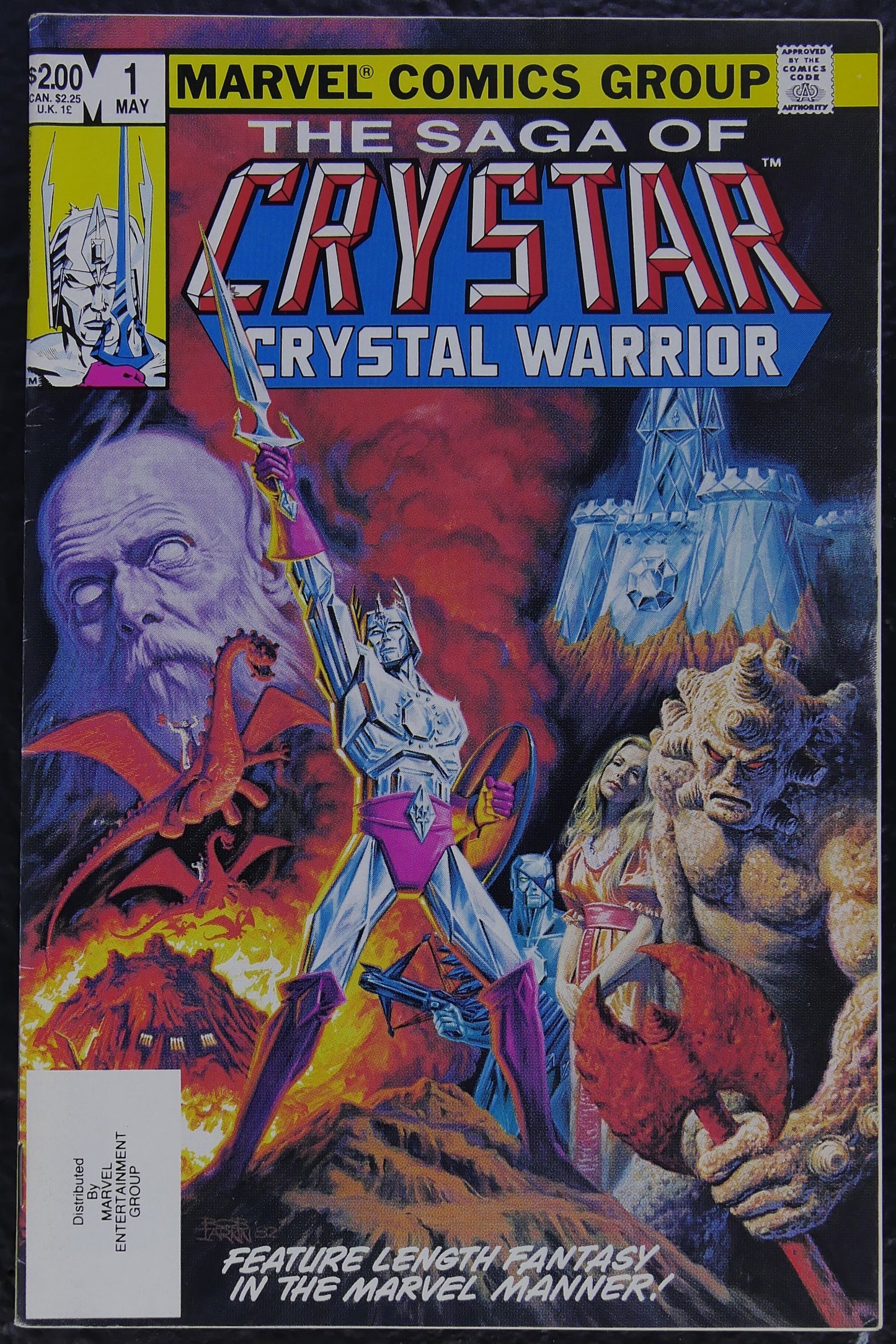 The Saga of Crystar Crystal Warrior #1 1st Crystar Marvel 1983