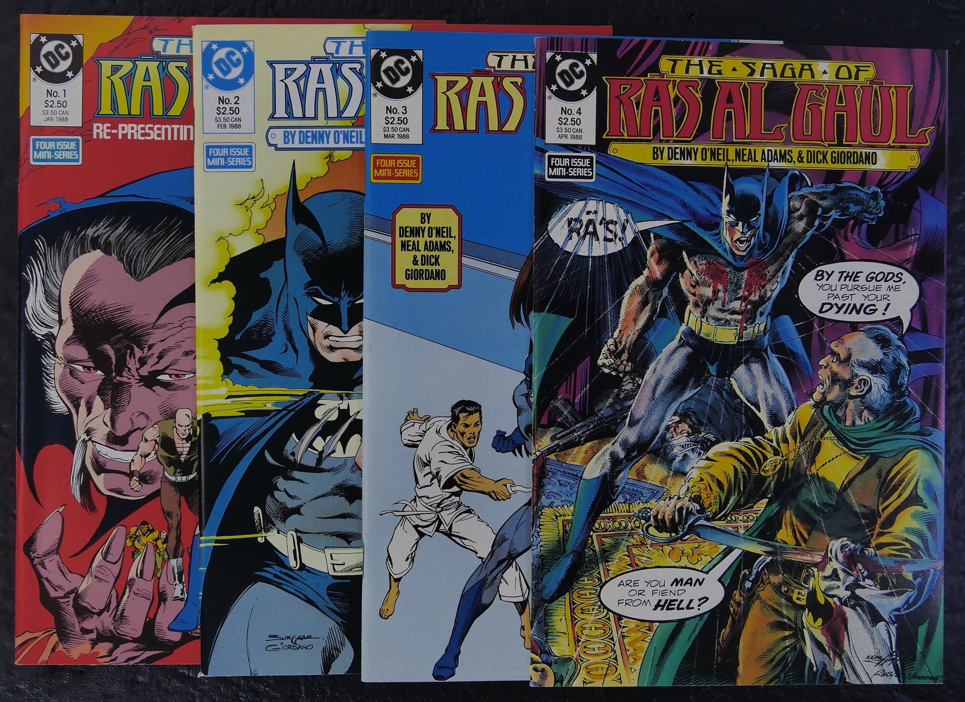 Saga of Ra's al Ghul #1-4 DC Comics 1988 four comic limited series lot