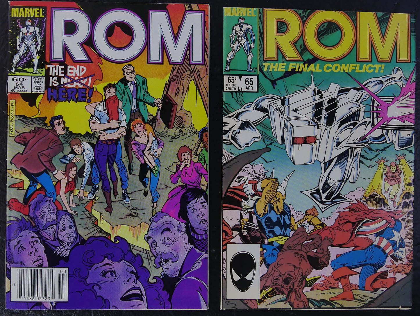 ROM #64-67 Wraith War Finale & Aftermath Marvel 1985
