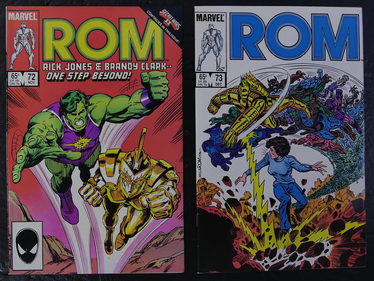 ROM #72 #73 #75 Final Issue Marvel 1985