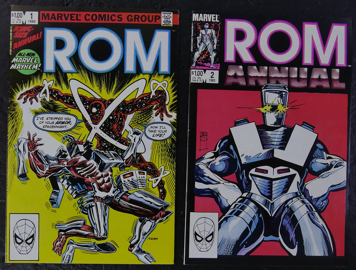 ROM Annual #1-4 Complete Annual Run Marvel Comics Lot 1982-1985