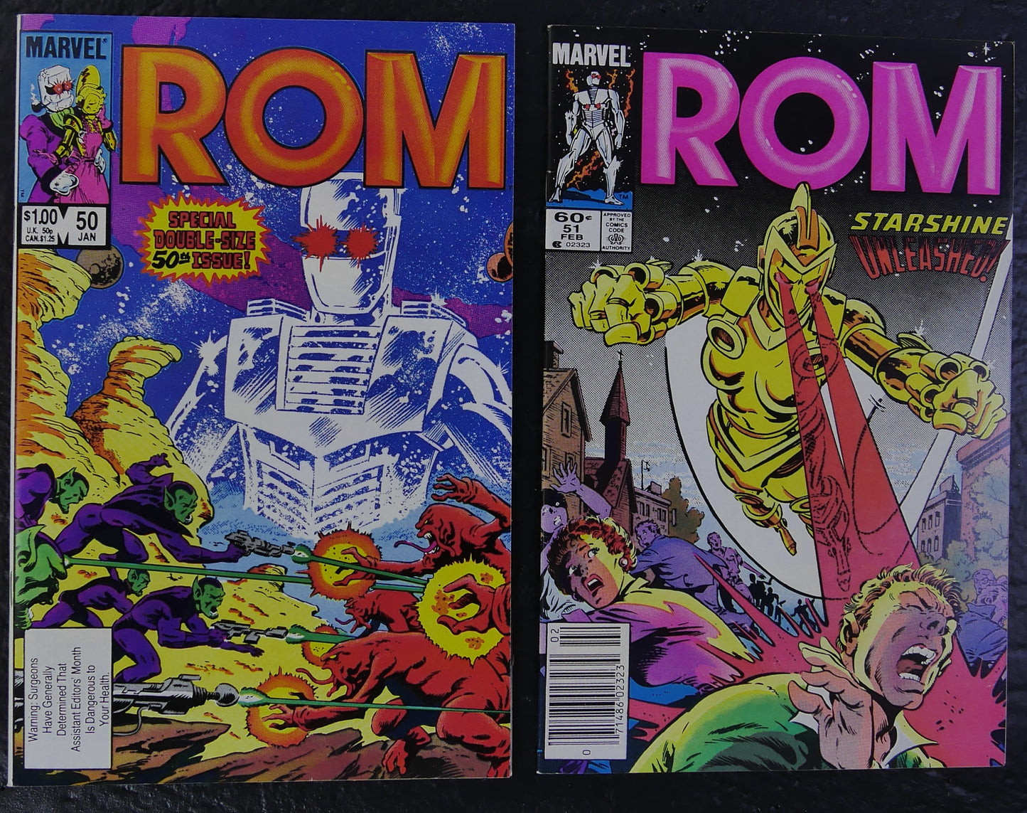 ROM #50-53 Dire Wraith Origin & Wraith War Marvel 1984