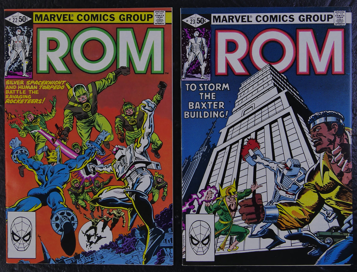 ROM #20-23 Power Man Iron Fist Fantastic Four Marvel 1981 4-Comic Lot