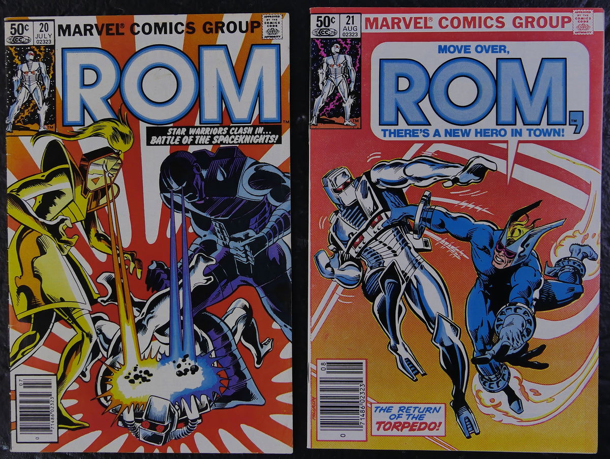 ROM #20-23 Power Man Iron Fist Fantastic Four Marvel 1981 4-Comic Lot
