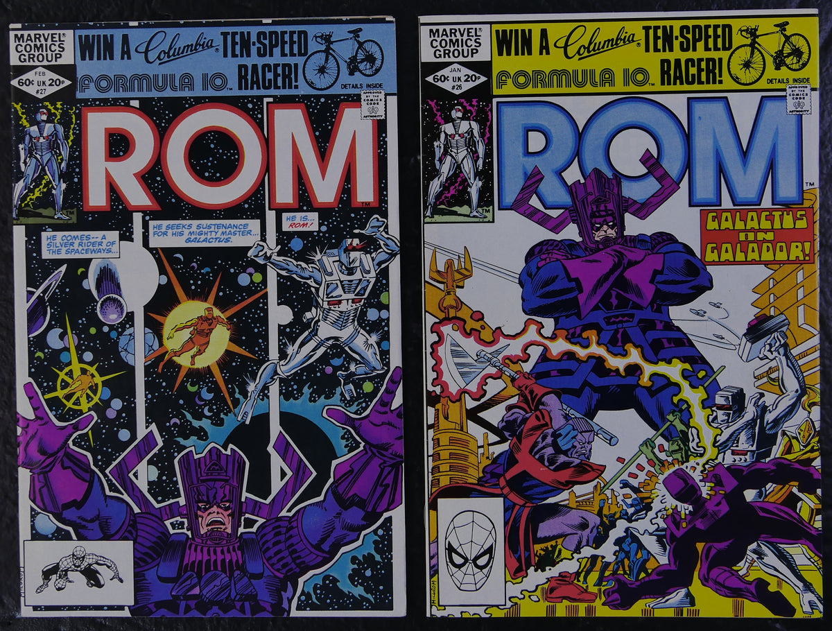 ROM #24-27 Galactus Sal Buscema Marvel 1981-1982 4-Comic Lot