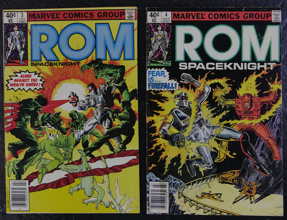 ROM #1-4 1st Appearance ROM Frank Miller Covers Marvel 1979-1980 Lot