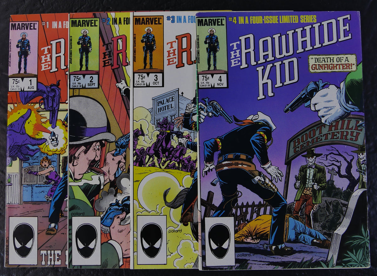 Rawhide Kid #1–4 (1985) Marvel complete direct-edition comic bundle