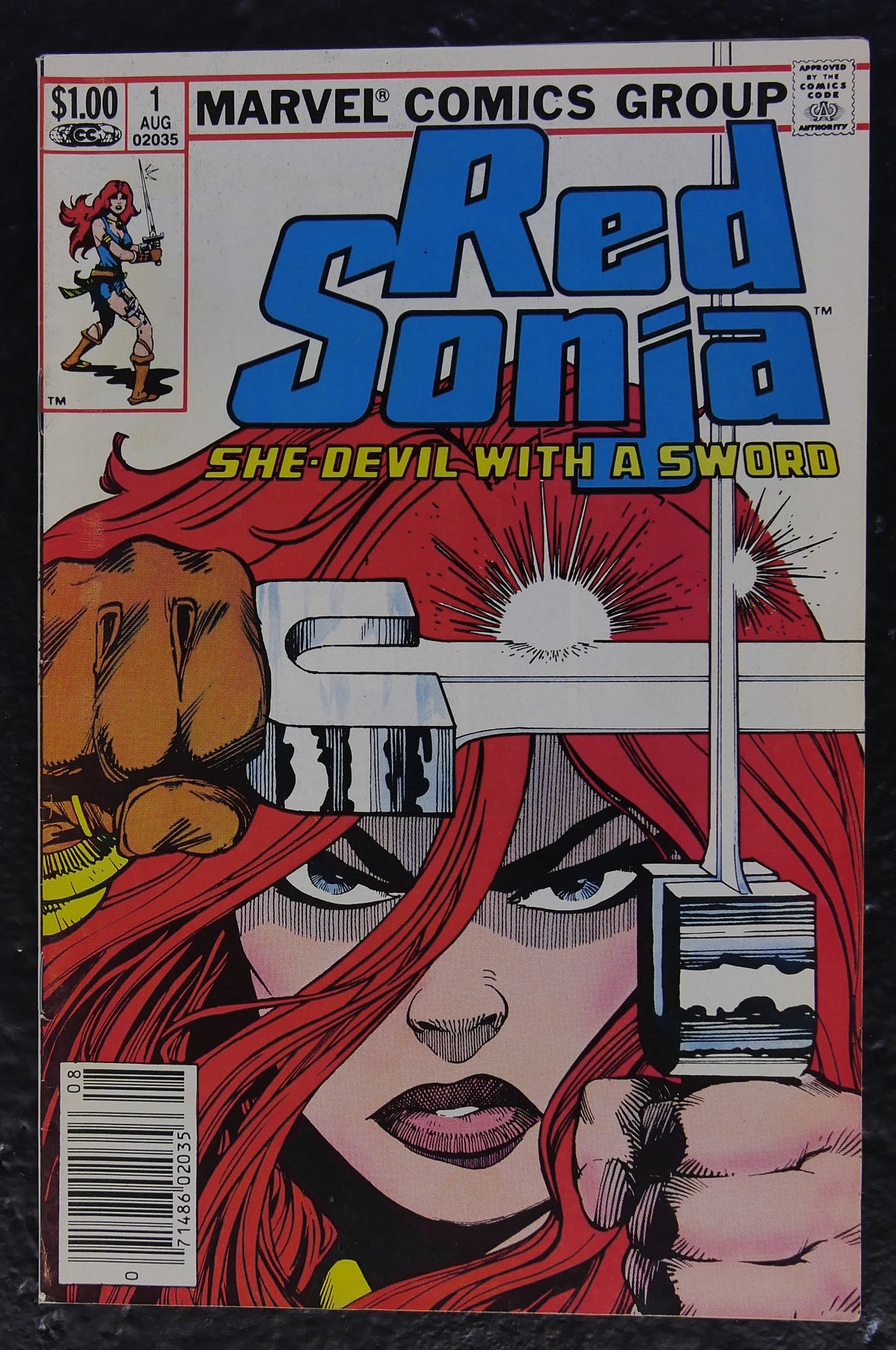 Red Sonja #1 (1983) Marvel Comics comic book cover featuring Red Sonja