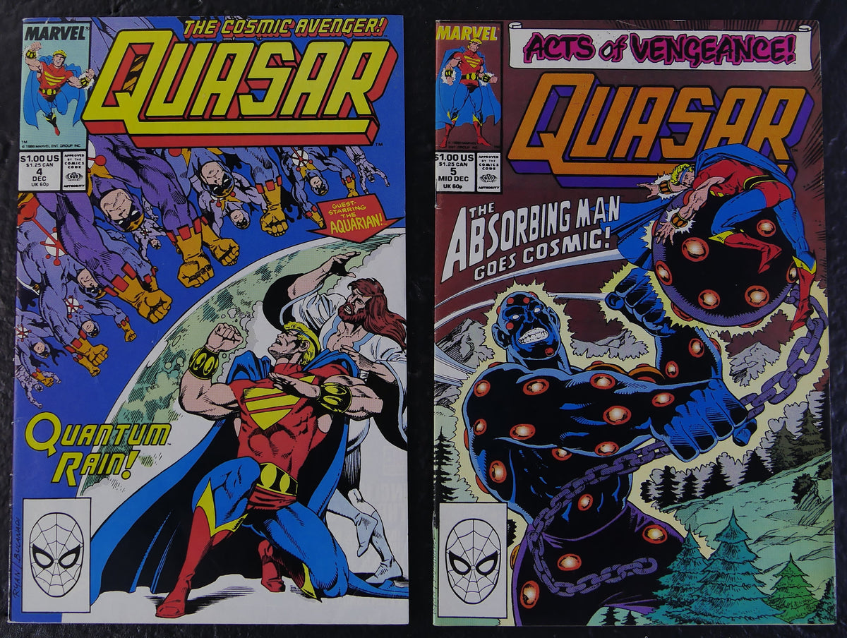 Quasar #4-7 Acts of Vengeance Cosmic Spider-Man 4-Issue Lot Marvel 1989-1990
