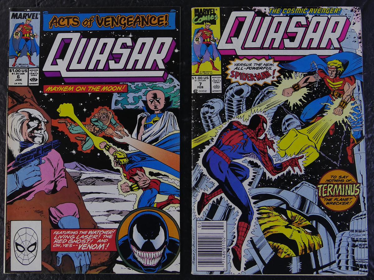 Quasar #4-7 Acts of Vengeance Cosmic Spider-Man 4-Issue Lot Marvel 1989-1990