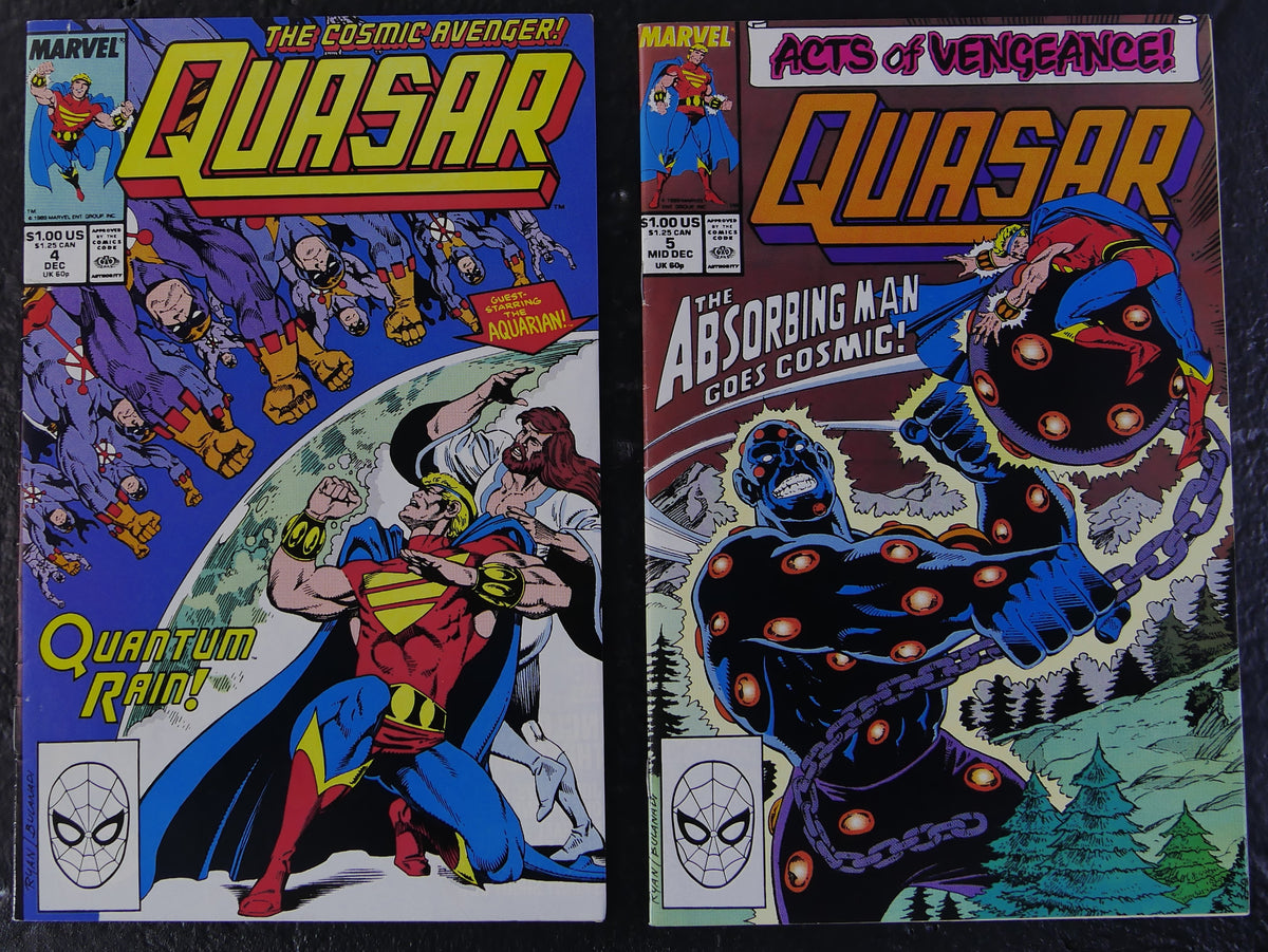 Quasar #4-7 Acts of Vengeance Cosmic Spider-Man 4-Issue Lot Marvel 1989-90