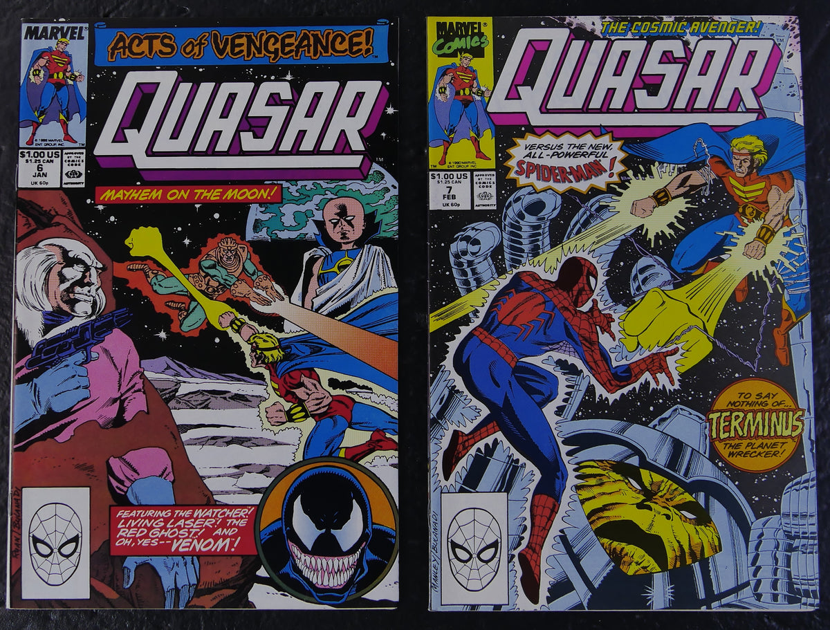 Quasar #4-7 Acts of Vengeance Cosmic Spider-Man 4-Issue Lot Marvel 1989-90