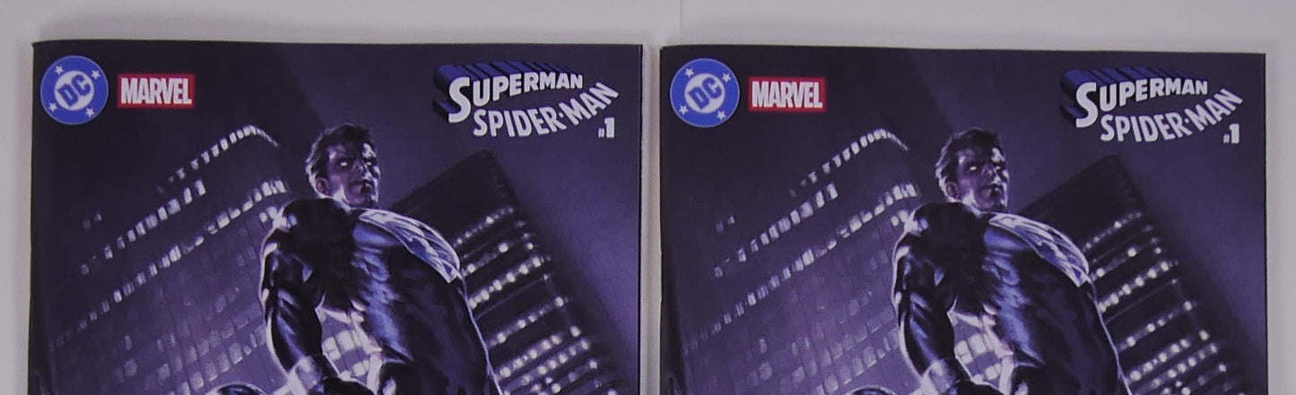 Superman Spider-Man #1 Lot of 2 Dell'Otto Variant Covers