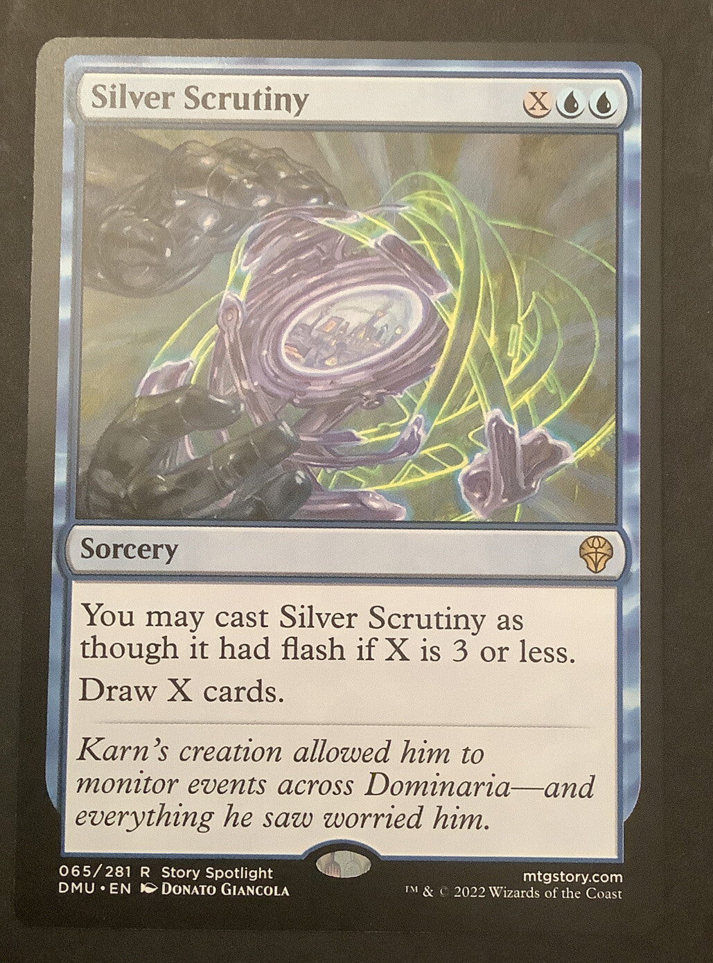 MTG DMU: Silver Scrutiny (Sorcery) 065/281 Regular Rare