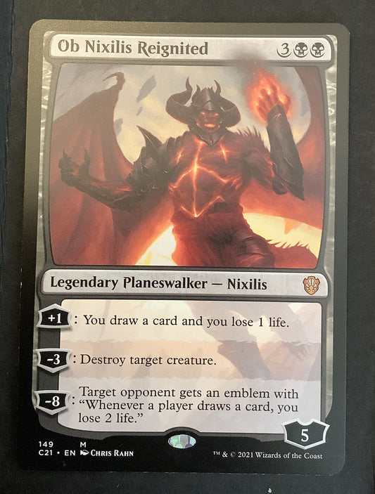 Ob Nixilis Reignited C21 149 MTG planeswalker draw removal emblem card
