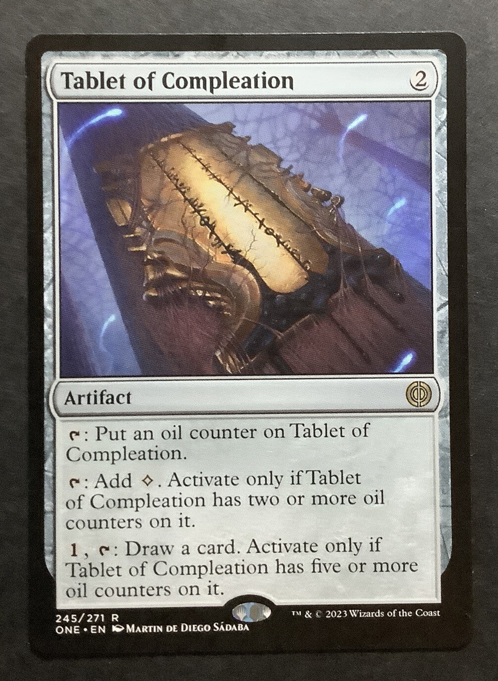Tablet of Compleation ONE 245 Regular MTG card DM Vault Co.
