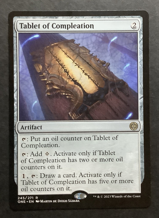 Tablet of Compleation ONE 245 Regular MTG card DM Vault Co.
