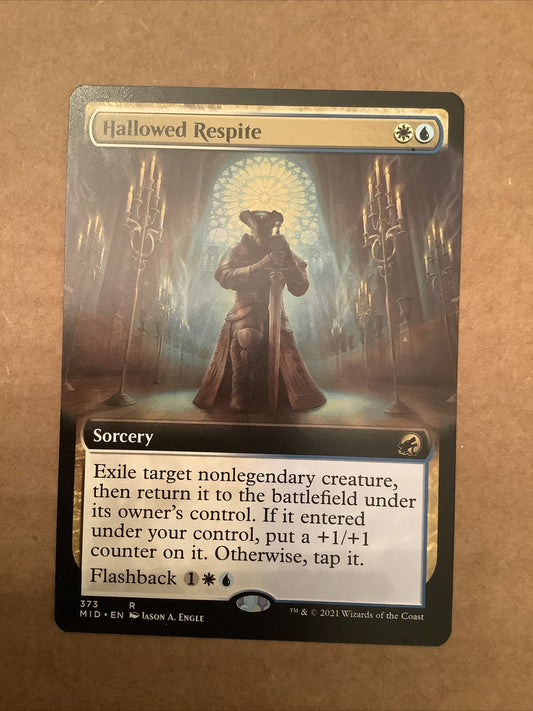 Hallowed Respite Extended Art MTG Midnight Hunt rare card