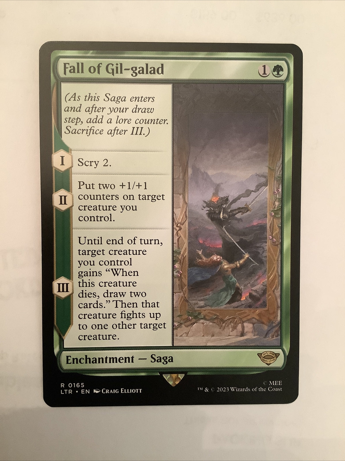 MTG: LOTR: Fall of Gil-Galad (Enchantment Saga) Regular Rare 0165