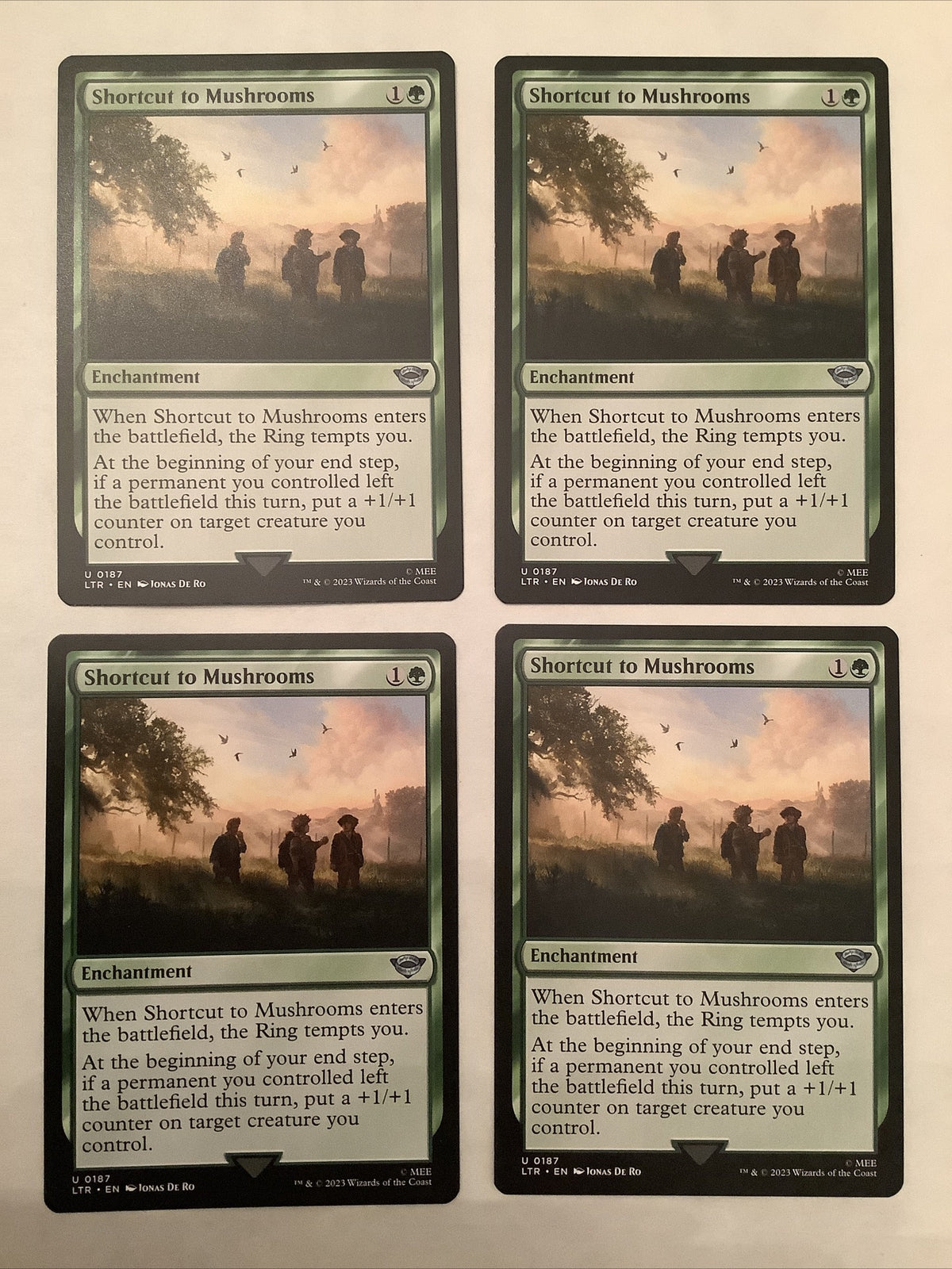 MTG LOTR: x4 Shortcut to Mushrooms (Enchantment) Uncommon 0187