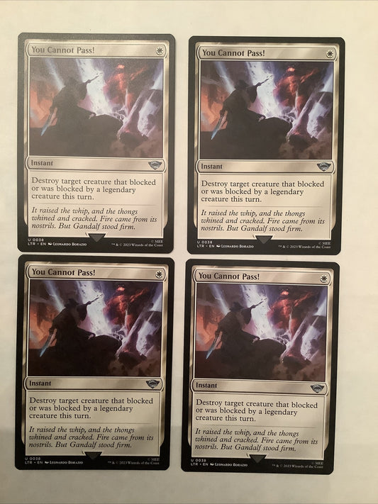 You Cannot Pass! x4 Playset LTR #38 Regular from The Lord of the Rings: Tales of Middle-earth.
