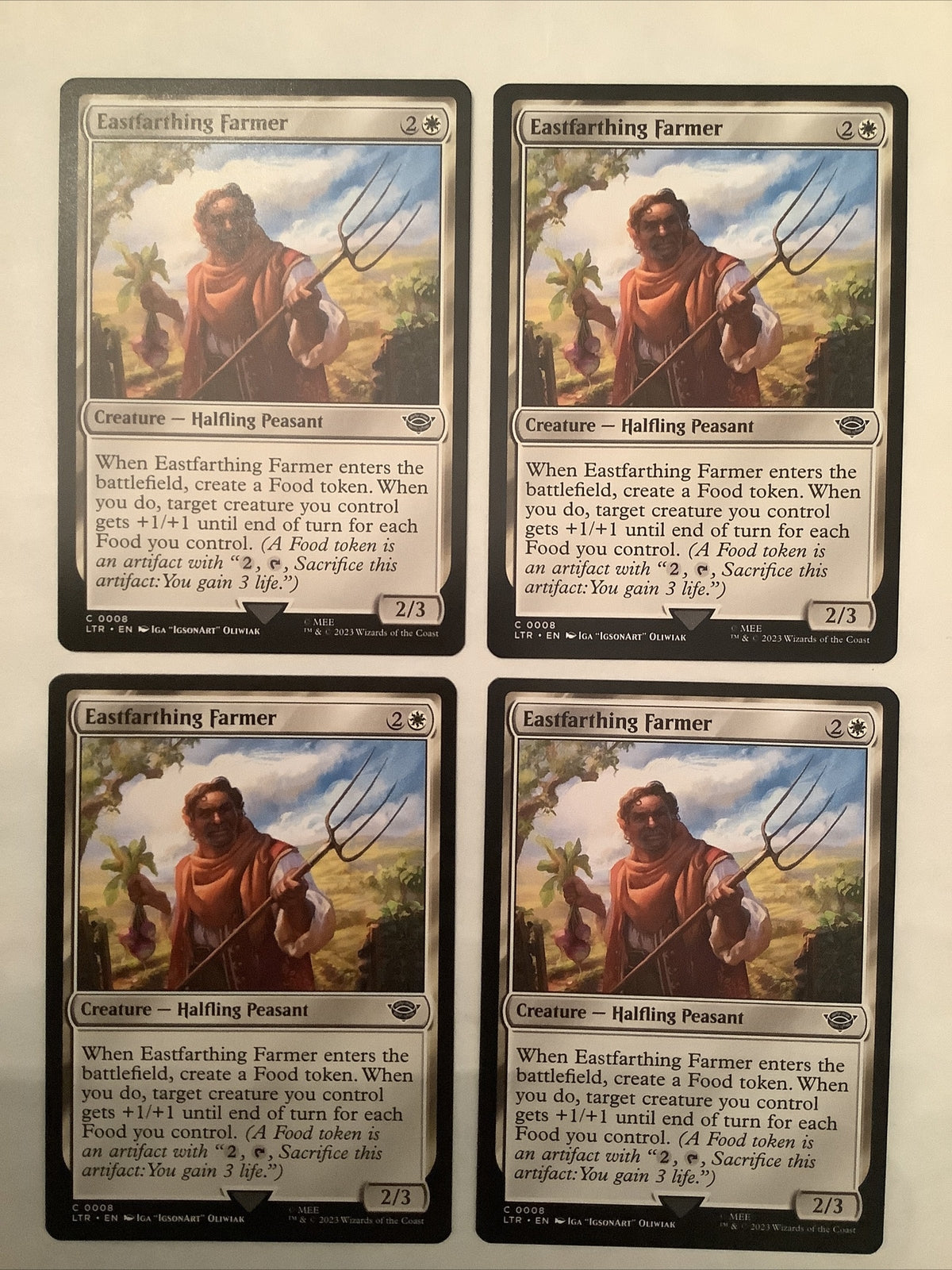 Eastfarthing Farmer x4 LTR 008 Regular Finish Playset from The Lord of the Rings: Tales of Middle-earth.