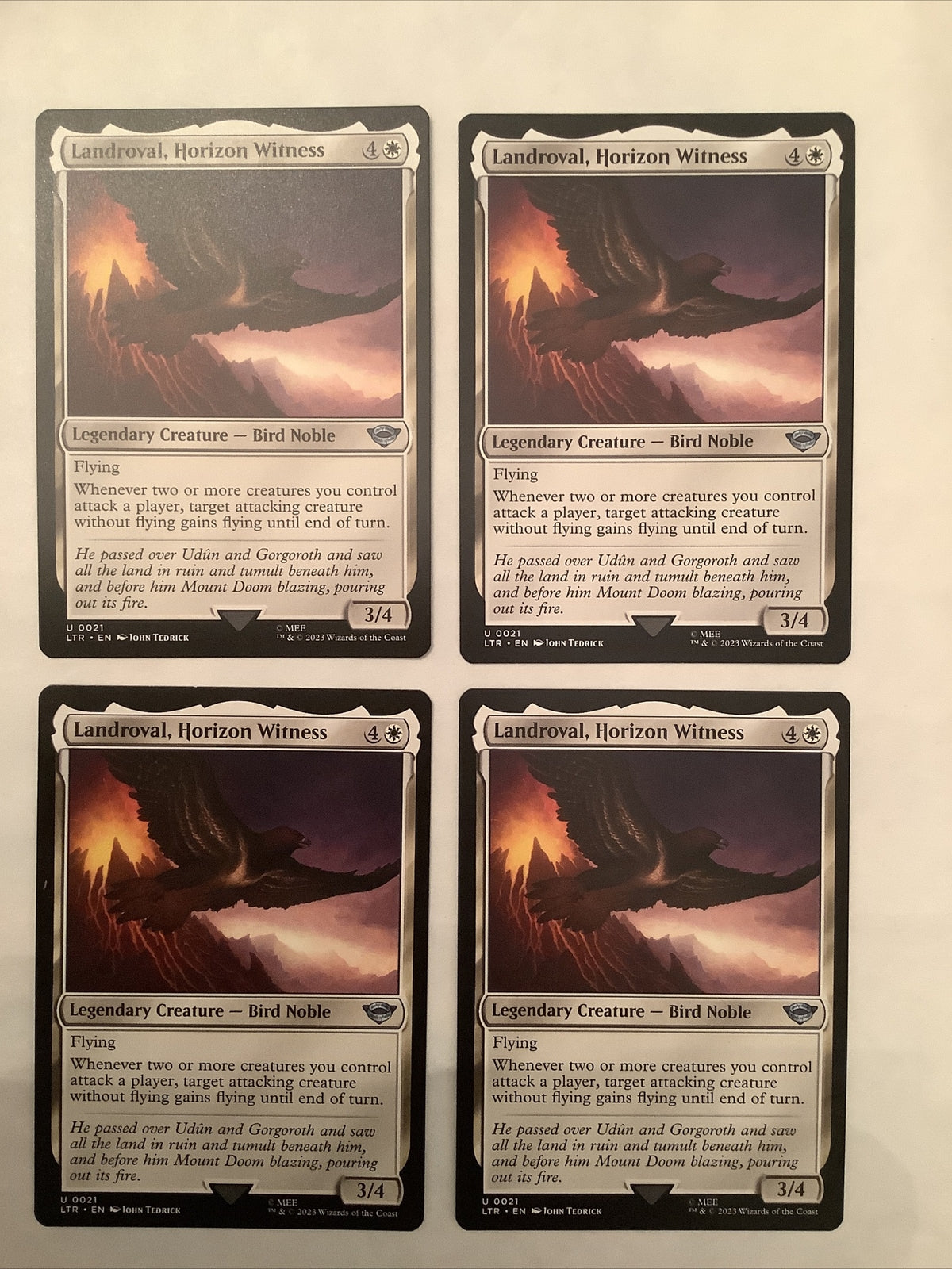 Landroval Horizon Witness MTG LTR 021 playset flying bird noble DM Vault Co