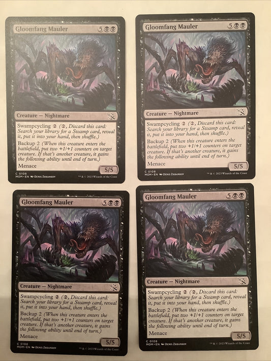 Gloomfang Mauler X4 MOM 108 MTG regular finish playset