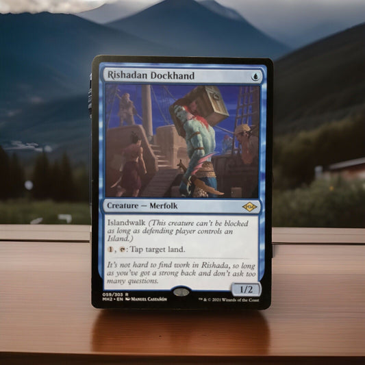 Rishadan Dockhand MTG Modern Horizons 2 rare Merfolk creature card