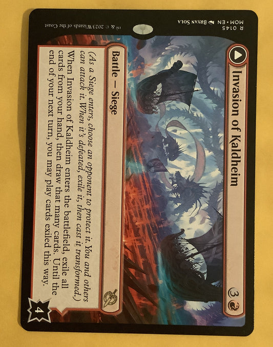 Invasion of Kaldheim MTG Battle Siege card March of the Machine artwork