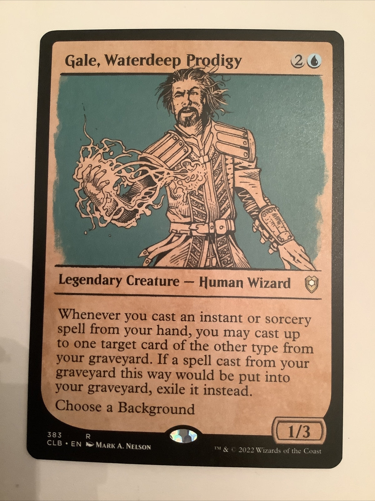 Gale, Waterdeep Prodigy showcase rare legendary creature from CLB
